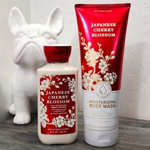 Bath and Body Works 🌸 Japanese Cherry Blossom 🌸 Body Lotion & Wash Set